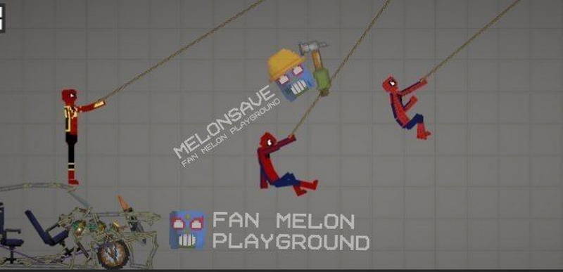3 человека паука Мелон плейграунд