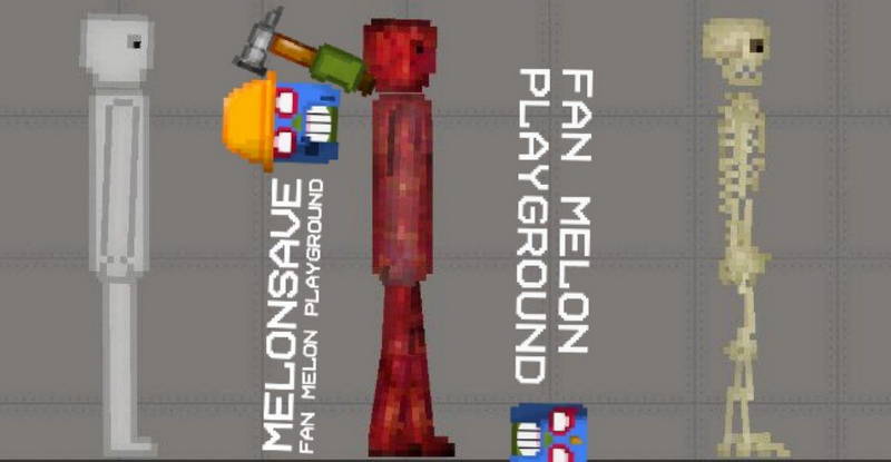 Человек и андроиды из Пипл Плейграунд для Melon Playground