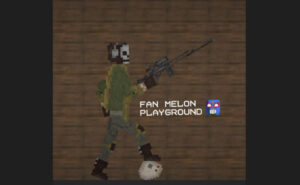 Гоуст из Call of Duty в игре Melon Playground